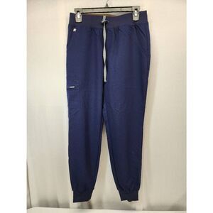 Figs Scrub Pants Womens Small Blue Zamora Bottom Scrubs Joggers Medical